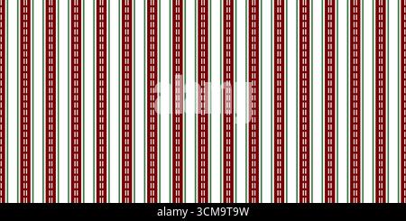 Streifenmuster, nahtloses Streifenmuster, nahtloses Gewebe. Nahtlose Streifen, Tapete, Design für Flanell, Tischtuch, Textilgewebe. Stock Vektor