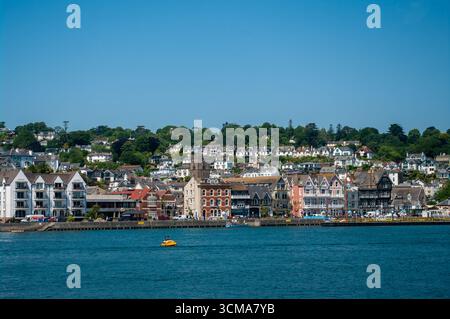 Das Westufer von Dartmouth am Fluss Dart Devon UK Stockfoto