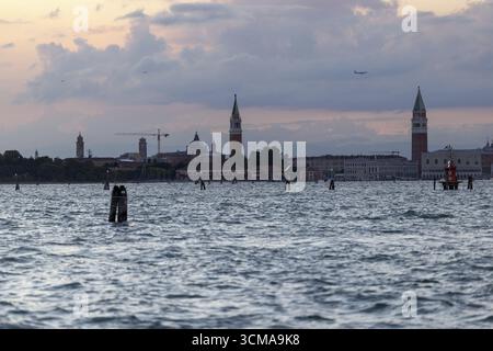 Venedig, Italien - 2. September 2025: Panoramablick während des 82. Internationalen Filmfestivals von Venedig Stockfoto