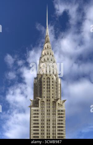 Crysler Building, 1928 im Art déco-Stil erbaut, New York City, USA Stockfoto
