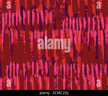 Grunge vertikale Pinselstriche nahtloses Vektormuster für modernen abstrakten kreativen Design Hintergrund Stock Vektor