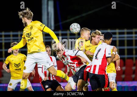 Eindhoven, Niederlande. September 2025. EINDHOVEN, 13.09.2025, PSV Campus de Herdgang, Saison 2025/2026, niederländischer Keuken Kampioen Divisie Football, Spiel zwischen Jong PSV - Roda JC Kerkrade, Foto zeigt Credit: Pro Shots/Alamy Live News Stockfoto