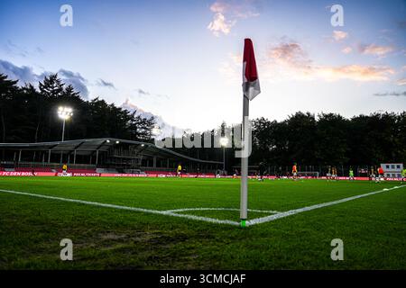 Eindhoven, Niederlande. September 2025. EINDHOVEN, NIEDERLANDE - 15. SEPTEMBER: Allgemeine Ansicht des Stadions während des niederländischen Spiels Keuken Kampioen Divisie zwischen Jong PSV und Roda JC im Sportpark de Herdgang am 15. September 2025 in Eindhoven, Niederlande. (Foto von Gabriel Calvino Alonso/Orange Pictures) Credit: Orange Pics BV/Alamy Live News Stockfoto