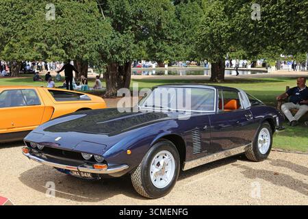 ISO Grifo Serie 2 (1972), Concours of Elegance 2025, Hampton Court Palace, London, Großbritannien, Europa Stockfoto