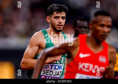 Djamel Sedjati aus Algerien trat 800 am 16. September 2025 in Tokio an der Leichtathletik-Weltmeisterschaft Tokio 2025 des 4. Tages im Japan National Stadium an. (Foto: Marcel ter Bals/MTB-Photo/Alamy Live News) Stockfoto