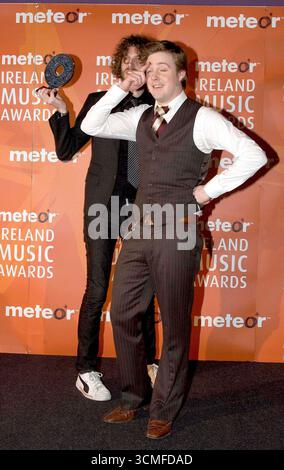 Kaiser Chiefs bei den Meteor Ireland Music Awards, The Point, Dublin – 2. Februar 2006. Stockfoto