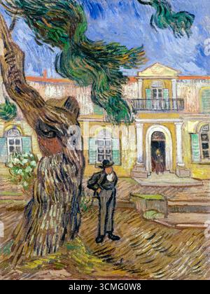 Vincent van Gogh, Krankenhaus Saint-Paul in Saint-Rémy-de-Provence, Ölgemälde auf Leinwand, 1889 Stockfoto