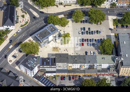 Luftaufnahme, Heessener Markt und Rathaus Bürgeramt Heessen Amtsstraße in Hamm-Heessen, Hamm, Ruhrgebiet, Nordrhein-Westfalen, Deutschland, Autorität Stockfoto