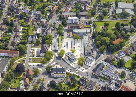 Luftaufnahme, Heessener Markt und Rathaus Bürgeramt Heessen Amtsstraße in Hamm-Heessen, Hamm, Ruhrgebiet, Nordrhein-Westfalen, Deutschland, Autorität Stockfoto