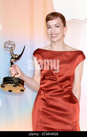 West Hollywood, USA. September 2025. LOS ANGELES – 14. September: Britt Lower bei der AppleTV Post Emmy Party in Ysabel am 14. September 2025 in West Hollywood, CA (Foto: Katrina Jordan/SIPA USA) Credit: SIPA USA/Alamy Live News Stockfoto