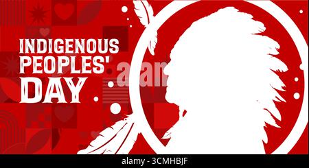 Tag der Ureinwohner - Vektor-Illustration Stock Vektor