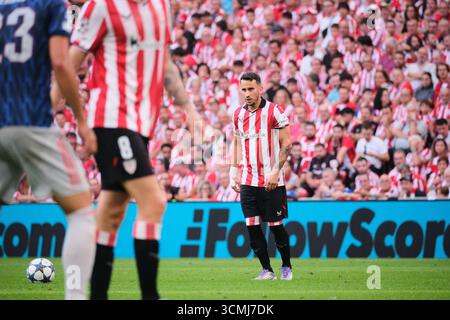 Bilbao, Biskaya, Spanien - 16. September 2025: Alex Berenguer vom Athletic Club im Spiel Athletic Club gegen Arsenal Football Club, Teil der UEFA Champions League 2025, im San Mamés Stadium. Quelle: Rubén Gil/Alamy Live News. Stockfoto