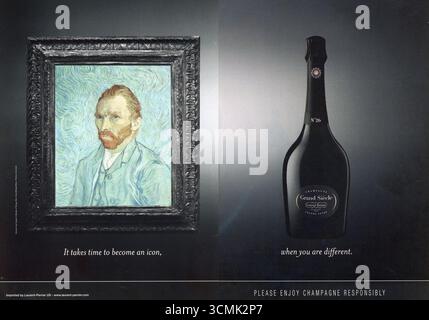 Lifestyle and Travel Magazine Advert, USA, September 2025 Stockfoto