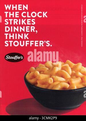 Lifestyle and Travel Magazine Advert, USA, September 2025 Stockfoto