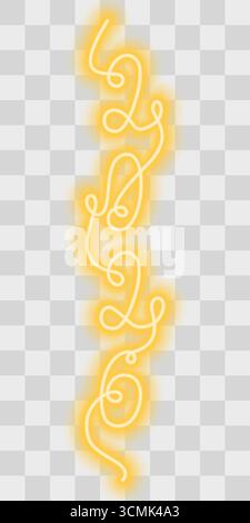 2026 Vertikales Neujahrsdatum Gold Neon Effect eine durchgehende Linie Neujahrsgrüße bearbeitbares Design. Isolierte Vektor-Illustration Feiertage Grüße Thematische Karten, Party-Einladung Banner, Flugblätter, Tag Stock Vektor