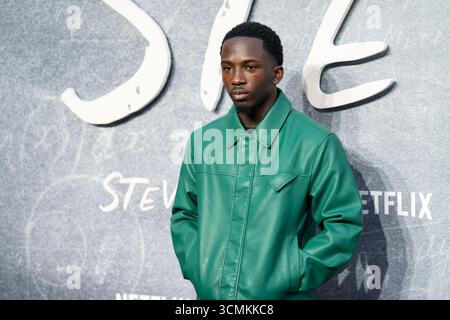 London, Großbritannien. September 2025. Araloyin Oshunremi besucht die „Steve“ UK Premiere auf der Curzon Mayfair. Quelle: SOPA Images Limited/Alamy Live News Stockfoto