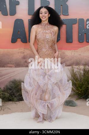 London, Großbritannien. September 2025. Chase Infiniti nahm am 16. September 2025 an der britischen Premiere von One Battle After Another in London teil. Foto: Stuart Hardy/ABACAPRESS.COM Credit: Abaca Press/Alamy Live News Stockfoto