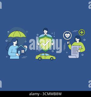 Umfassendes Vektor-Design-Paket mit professionellen Business Character Kits, Animationssets für technische Mitarbeiter, moderner isometrischer KI und Software Stock Vektor
