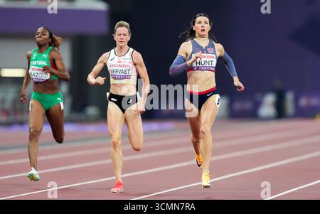 Amy Hunt aus Großbritannien während der 200 m Heat 5 der Frauen am fünften Tag der Leichtathletik-Weltmeisterschaft 2025 im Japan National Stadium in Tokio. Bilddatum: Mittwoch, 17. September 2025. Stockfoto