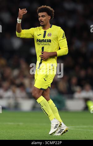 London, Großbritannien. September 2025. Während des Tottenham Hotspur gegen Villarreal UEFA Champions League Spiels im Tottenham Hotspur Stadium, London. Der Bildnachweis sollte lauten: Paul Terry/Sportimage Credit: Sportimage Ltd/Alamy Live News Stockfoto