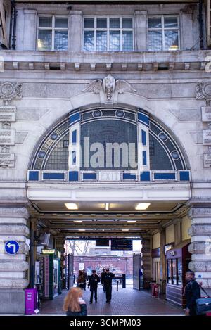 Waterloo Station an einem ruhigen Wintertag. Stockfoto