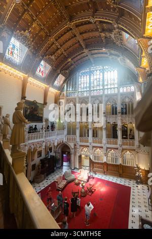 Geräumige Halle des Castle de Haar, Niederlande Stockfoto