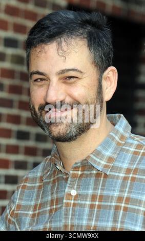 Manhattan, Vereinigte Staaten Von Amerika. Oktober 2015. NEW YORK, NY - 16. OKTOBER: Jimmy Kimmel kommt am 16. Oktober 2015 in New York City zur „The Late Show with Stephen Colbert“ im Ed Sullivan Theater. Leute: Jimmy Kimmel Credit: Storms Media Group/Alamy Live News Stockfoto