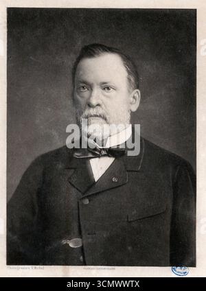 Louis Pasteur [1822 - 1895], Mikrobiologe und Chemiker Stockfoto
