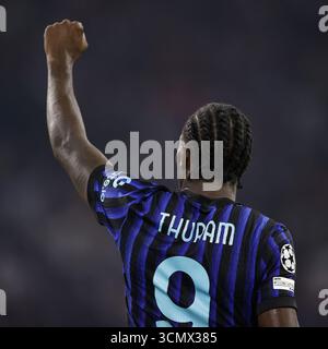 AMSTERDAM: Marcus Thuram vom FC Internazionale Milano während des UEFA Champions League-Spiels zwischen AFC Ajax und FC Internazionale Milano am 17. September 2025 in der Johan Cruijff Arena in Amsterdam. ANP | Hollandse Hoogte | Maurice van Steen Stockfoto