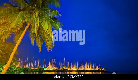 First Landing Beach Resort, Nalamu Beach am Vuda Point, in der Nähe von Nadi, Viti Levu, Fidschi, Südpazifik Stockfoto