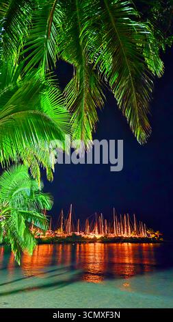 First Landing Beach Resort, Nalamu Beach am Vuda Point, in der Nähe von Nadi, Viti Levu, Fidschi, Südpazifik Stockfoto