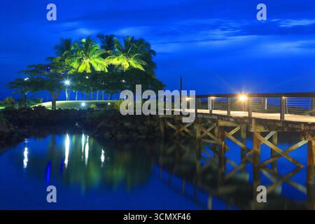 First Landing Beach Resort, Nalamu Beach am Vuda Point, in der Nähe von Nadi, Viti Levu, Fidschi, Südpazifik Stockfoto