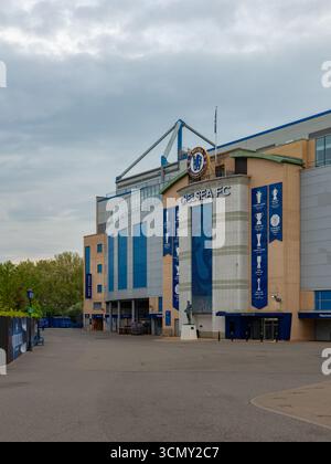 Ein Bild vom Stamford Bridge Stadium, Heimstadion des FC Chelsea. Stockfoto