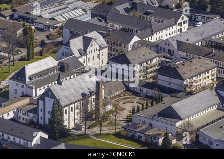 Luftbild, Campus Josefsheim Bigge, Berufsbildungszentrum, Bigge, Olsberg, Sauerland, Nordrhein-Westfalen, Deutschland, BBW Bigge, DE, Europa, Stockfoto