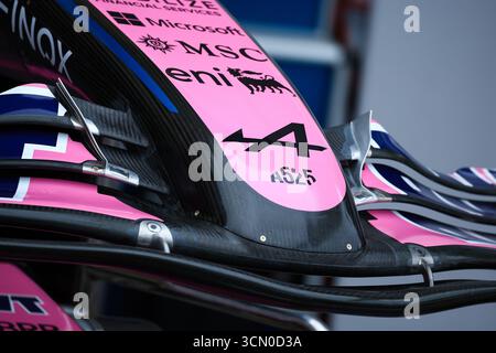 Alpine F1 Team A525, mechanischer Frontflügel beim Grand Prix 2025 von Qatar Airways Aserbaidschan, 17. Runde der FIA Formel-1-Weltmeisterschaft 2025 vom 19. Bis 21. September 2025 auf dem Baku City Circuit in Baku, Aserbaidschan - Foto Eric Alonso/DPPI Credit: DPPI Media/Alamy Live News Stockfoto