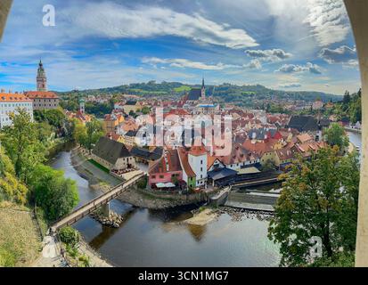 Ceski Krumlov Stockfoto