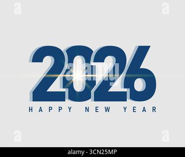 Goldenes Jubiläum-2026-Etikett mit Band Stock Vektor