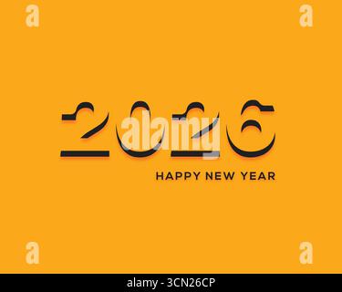 Goldenes Jubiläum-2026-Etikett mit Band Stock Vektor