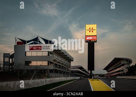 Circuit de Barcelona-Catalunya, Motorsport-Rennstrecke in Montmelo, Barcelona, Katalonien, Spanien. Stockfoto