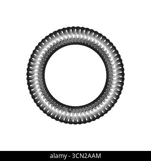 Designvorlage für den Vektor des Kreisrings Stock Vektor