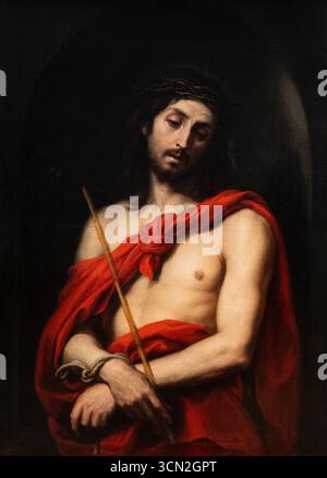 Ecce Homo (1640–1660). Öl auf Leinwand. Von Bartolomé Esteban Murillo (1618–1682). Stockfoto