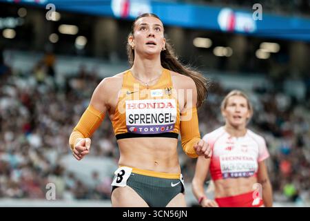 Tokio, Japan. September 2025. Sandrina Sprengel (Siebenkampf Frauen, LG Steinlach-Zollern), JPN, Leichtathletik, Leichtathletik, Leichtathletik, Leichtathletik-Weltmeisterschaften 2025, Weltmeisterschaft 2025, Tokio 2025, 19.09.2025, Foto: Eibner-Pressefoto/Stefan Mayer Credit: dpa/Alamy Live News Stockfoto