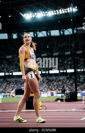 Tokio, Japan. September 2025. Vanessa Grimm (Siebenkampf Frauen, Königsteiner LV), JPN, Leichtathletik, Leichtathletik, Leichtathletik, Leichtathletik-Weltmeisterschaften 2025, Weltmeisterschaft 2025, Tokio 2025, 19.09.2025, Foto: Eibner-Pressefoto/Stefan Mayer Credit: dpa/Alamy Live News Stockfoto