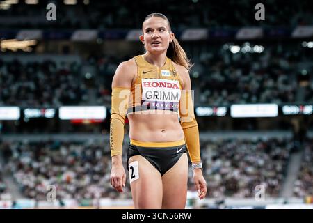 Tokio, Japan. September 2025. Vanessa Grimm (Siebenkampf Frauen, Königsteiner LV), JPN, Leichtathletik, Leichtathletik, Leichtathletik, Leichtathletik-Weltmeisterschaften 2025, Weltmeisterschaft 2025, Tokio 2025, 19.09.2025, Foto: Eibner-Pressefoto/Stefan Mayer Credit: dpa/Alamy Live News Stockfoto