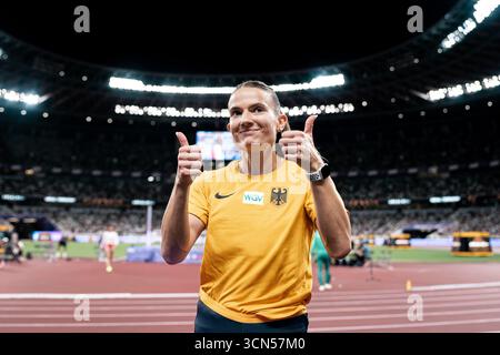 Tokio, Japan. September 2025. Vanessa Grimm (Siebenkampf Frauen, Königsteiner LV), JPN, Leichtathletik, Leichtathletik, Leichtathletik, Leichtathletik-Weltmeisterschaften 2025, Weltmeisterschaft 2025, Tokio 2025, 19.09.2025, Foto: Eibner-Pressefoto/Stefan Mayer Credit: dpa/Alamy Live News Stockfoto