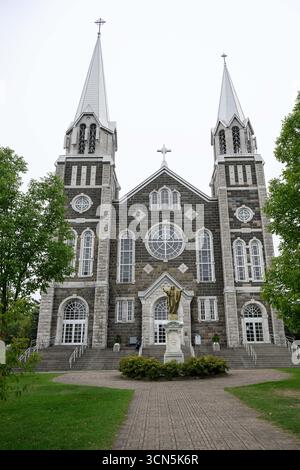 St. Jean Baptiste Church in Baie-Saint-Paul am 6. September 2025 in Baie-Saint-Paul, Kanada. Stockfoto