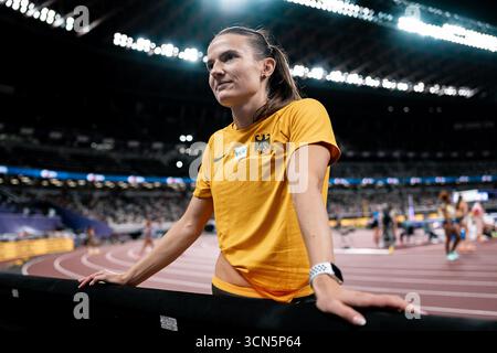 Tokio, Japan. September 2025. Vanessa Grimm (Siebenkampf Frauen, Königsteiner LV), JPN, Leichtathletik, Leichtathletik, Leichtathletik, Leichtathletik-Weltmeisterschaften 2025, Weltmeisterschaft 2025, Tokio 2025, 19.09.2025, Foto: Eibner-Pressefoto/Stefan Mayer Credit: dpa/Alamy Live News Stockfoto