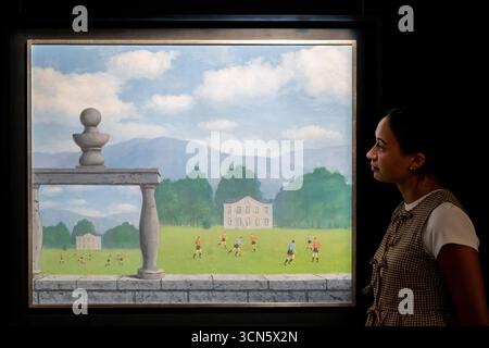 London, Großbritannien. 19. September 2025. „La Représentation“ von René Magritte (geschätzte 4 bis 6 Millionen US-Dollar) ist eine Sammlung surrealistischer Meisterwerke, die bis zum 23. September in Sotheby’s London zu sehen sind, bevor sie im November in Sotheby’s New York versteigert werden. Quelle: Stephen Chung / Alamy Live News Stockfoto