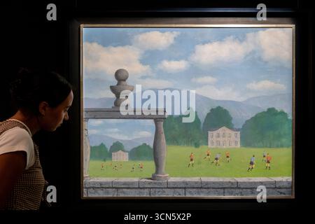 London, Großbritannien. 19. September 2025. „La Représentation“ von René Magritte (geschätzte 4 bis 6 Millionen US-Dollar) ist eine Sammlung surrealistischer Meisterwerke, die bis zum 23. September in Sotheby’s London zu sehen sind, bevor sie im November in Sotheby’s New York versteigert werden. Quelle: Stephen Chung / Alamy Live News Stockfoto