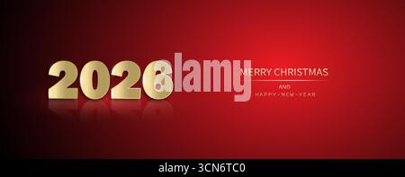 Ein festliches Banner auf dunkelrotem Hintergrund. Stock Vektor